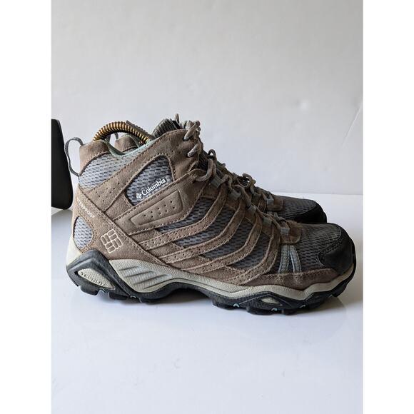 COLUMBIA Armitage Lane YL1098-033 Tan Gray Hiking Boots Waterproof Women's‎ 8.5 - Picture 2 of 13